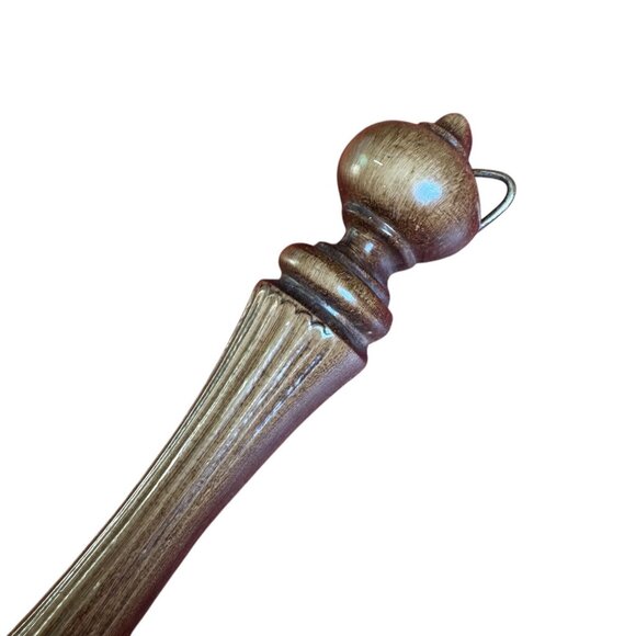 Vintage Syroco Wood & Resin Candle Wall Sconces Pair Set 2 MCM Mid Century Decor - Picture 9 of 12